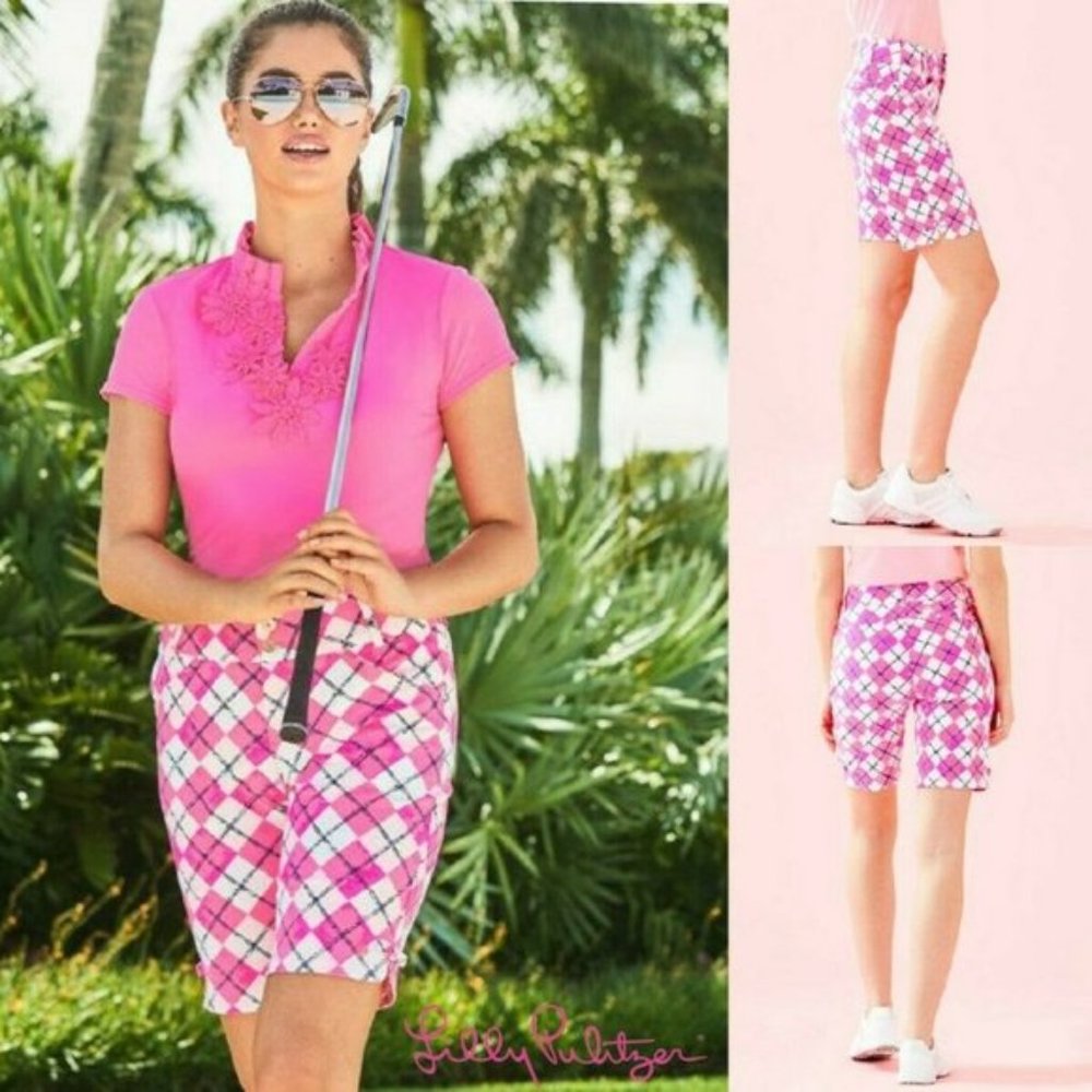 LILLY PULITZER 
UPF 50+ LUXLETIC 10" BETTINA GOLF SHORT